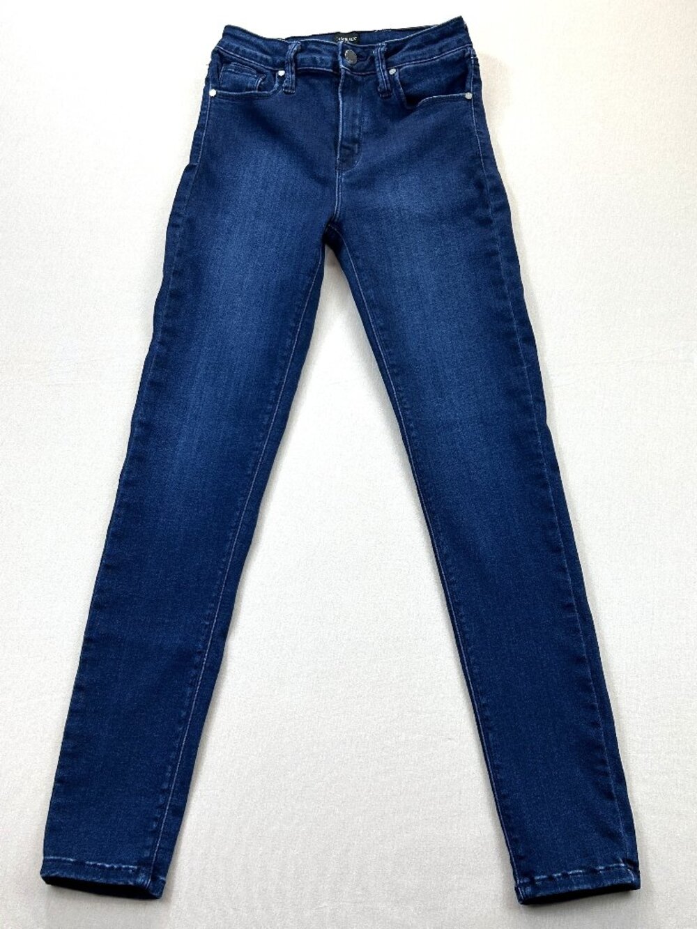 Just Back Denim Jeans Womens Size 26 Blue Mid Rise Skinny Stretch Made in USA